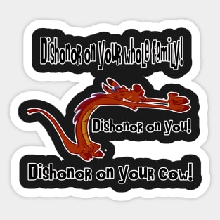 Mushu Dishonor Sticker